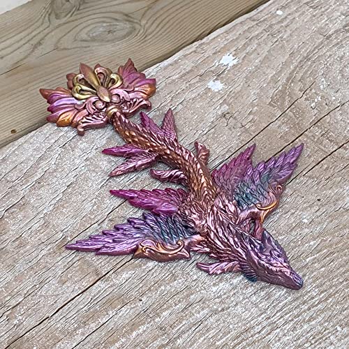 Kakiwyhhh Magical Sky Dragon 3D Epoxy Resin Silicone Mold For Fondant Sugar Craft, Cake Topper Decorating, Polymer Clay, Plaster #TOP2