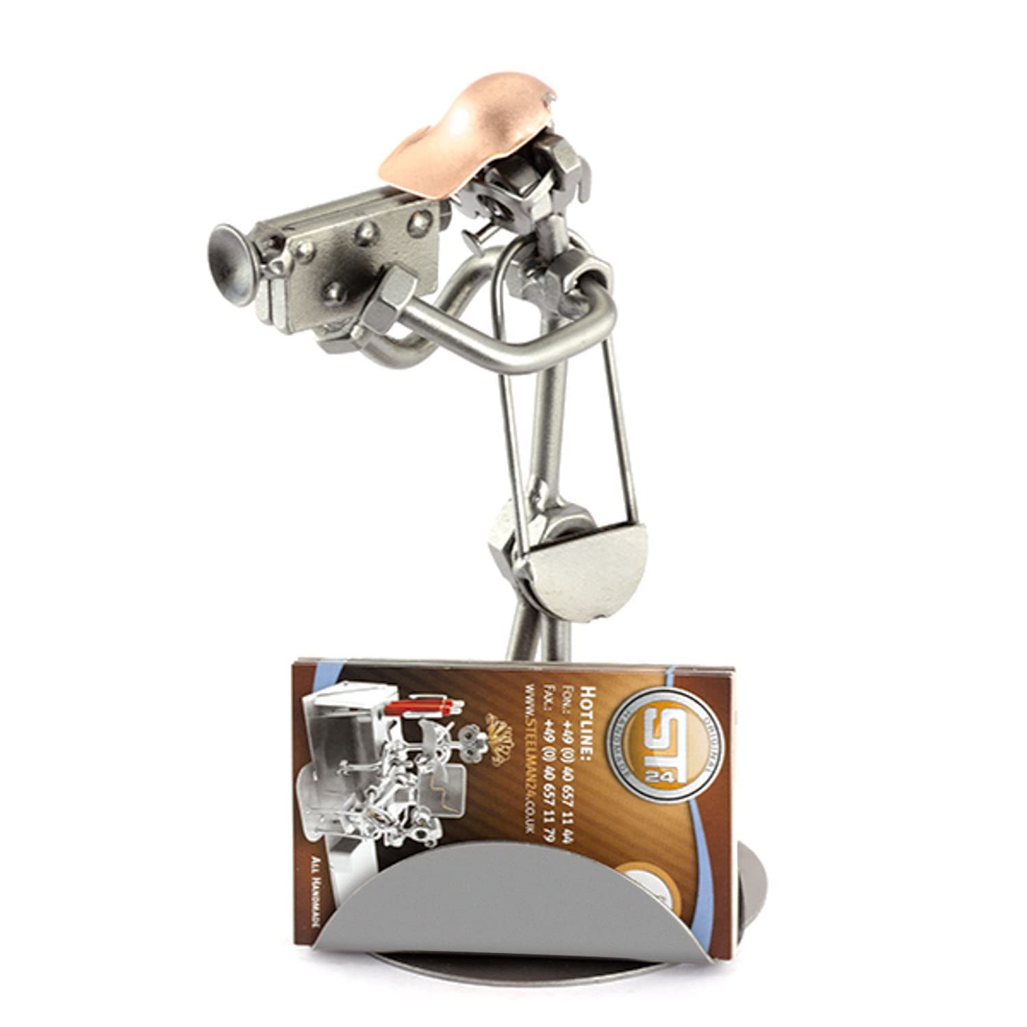 Figurines Métal Steelman24 I Figurine En Métal Médecine Avec Porte-Cartes De Agent Immobilier Cadeau