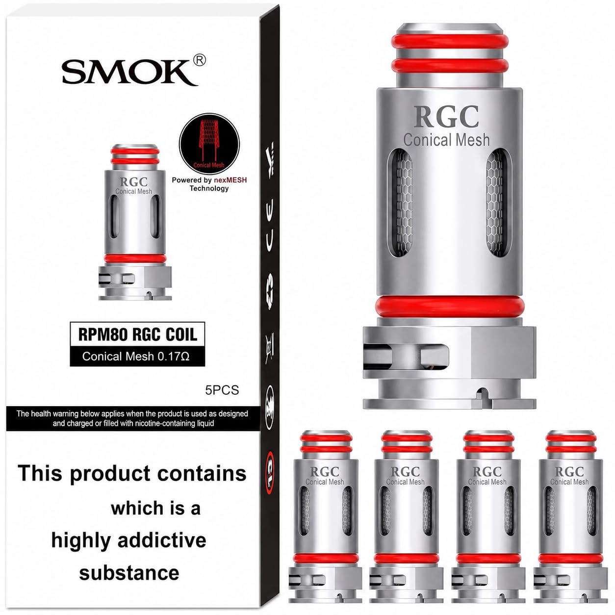 smok rpm80 coil Smoek For Smok Rpm80 Rgc Coil 0 17ohm Rpm80 Pro