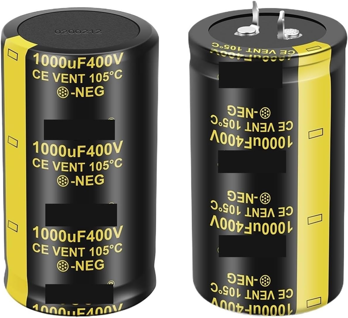 ALKOY 2 Pieces 35V Capacitor Amplifier electrolytic Capacitor 2000 Hours 105 ℃ Suitable for Filter/Amplifier/Audio/air Conditioner/HiFi Capacitor (Size : 35V47000UF 35x60)