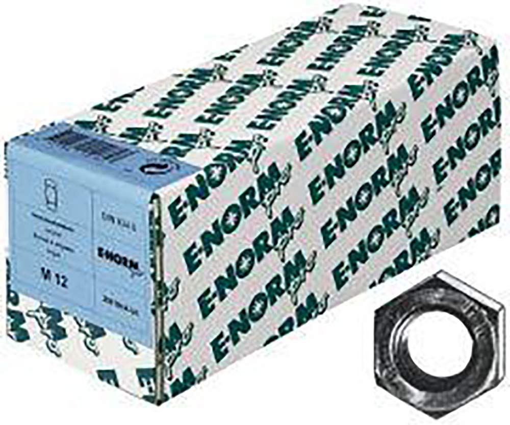 Tuercas hexagonales DIN 934 M6 galvanizadas, 200 unidades