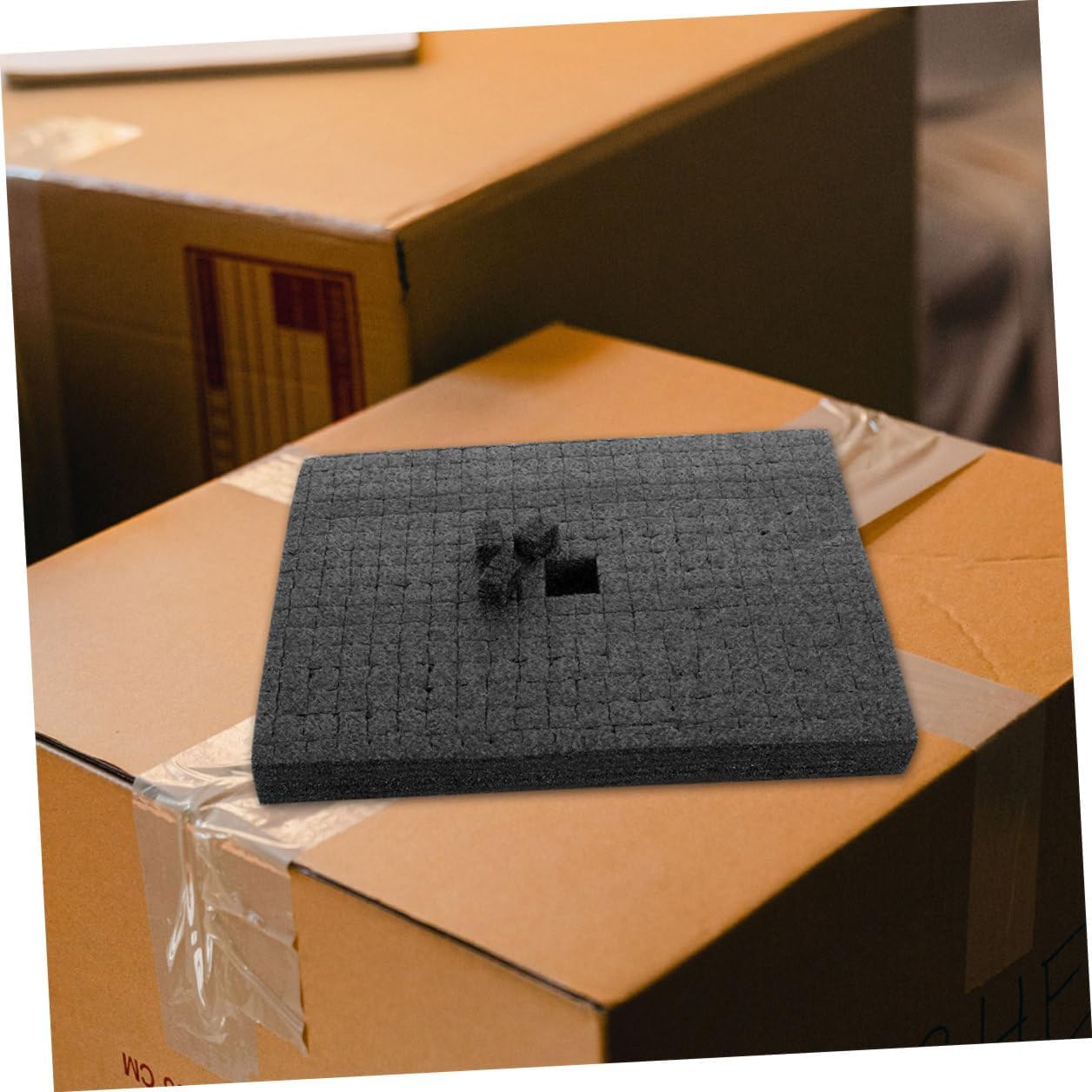 Ciieeo Black Grid Foam Cube Insert 500x300x30mm Dense DIY Foam Padding for Case Protection for Storage Packaging and Transport