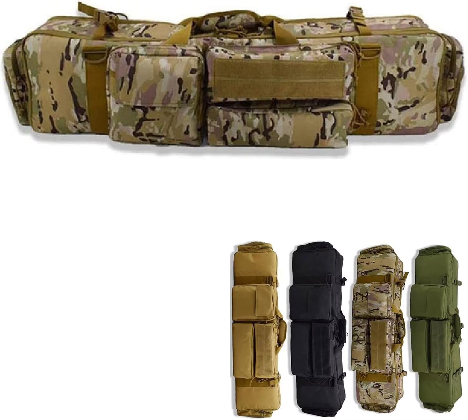 Generico Borsa Porta Fucile Sacca Custodia Softair Soft Air Caccia con Tasche ed Imbottitura Militare 100 cm