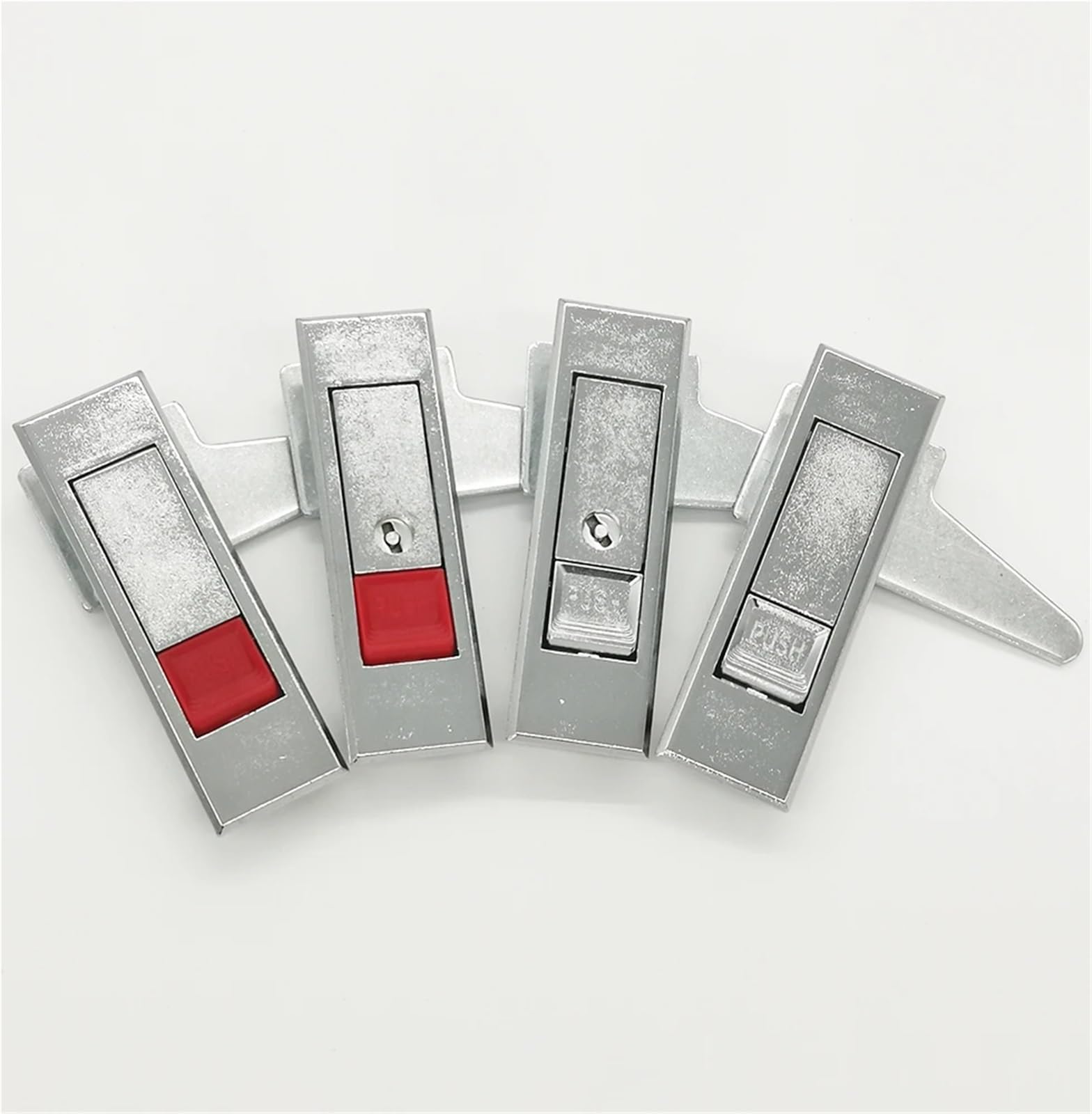 Cerradura de botón MS603 for gabinetes de distribución de energía | Archivador seguro y cerradura de caja eléctrica | 1 pieza(White,Without keys)