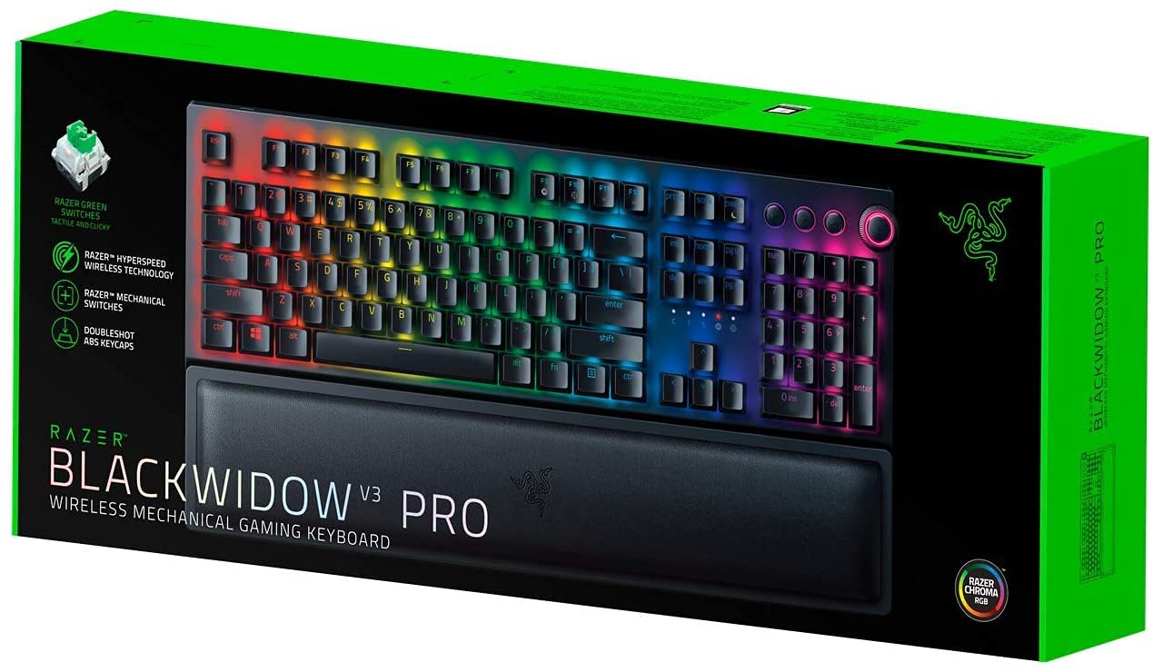 Razer BLACKWIDOW V3 PRO GREEN SWITC: Amazon.de: Games