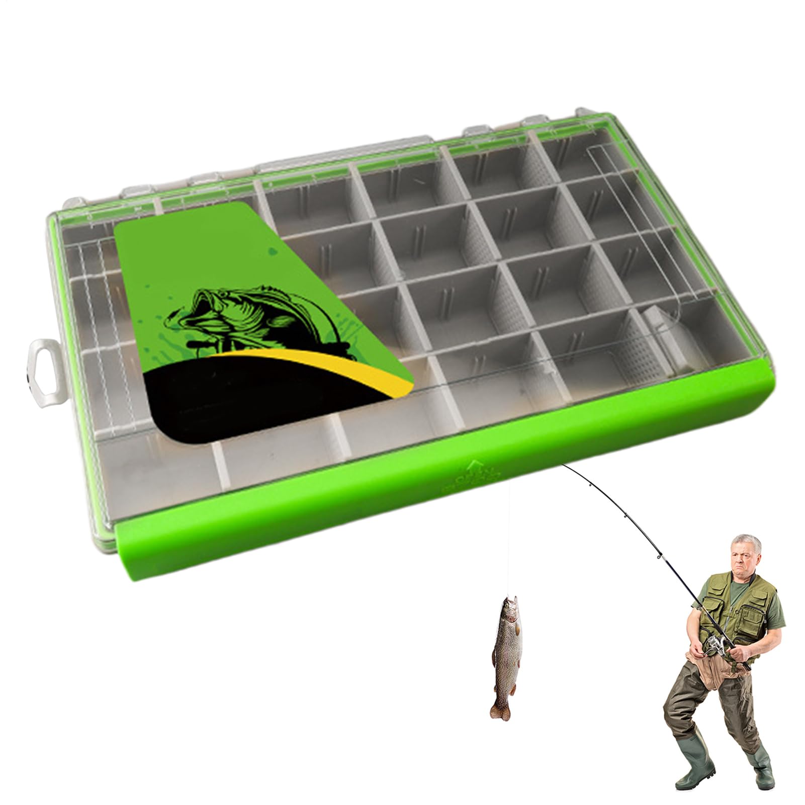 Boîte de rangement de pêche pour voyages de pêche et sessions mer