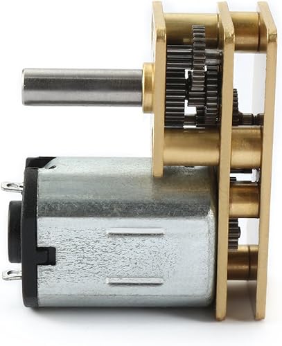 Miniatura 6 de uxcell DC 6V 105RPM Micro Motor de reducción de velocidad Mini motor de caja de engranajes con 2 terminales para RC Robot Modelo DIY