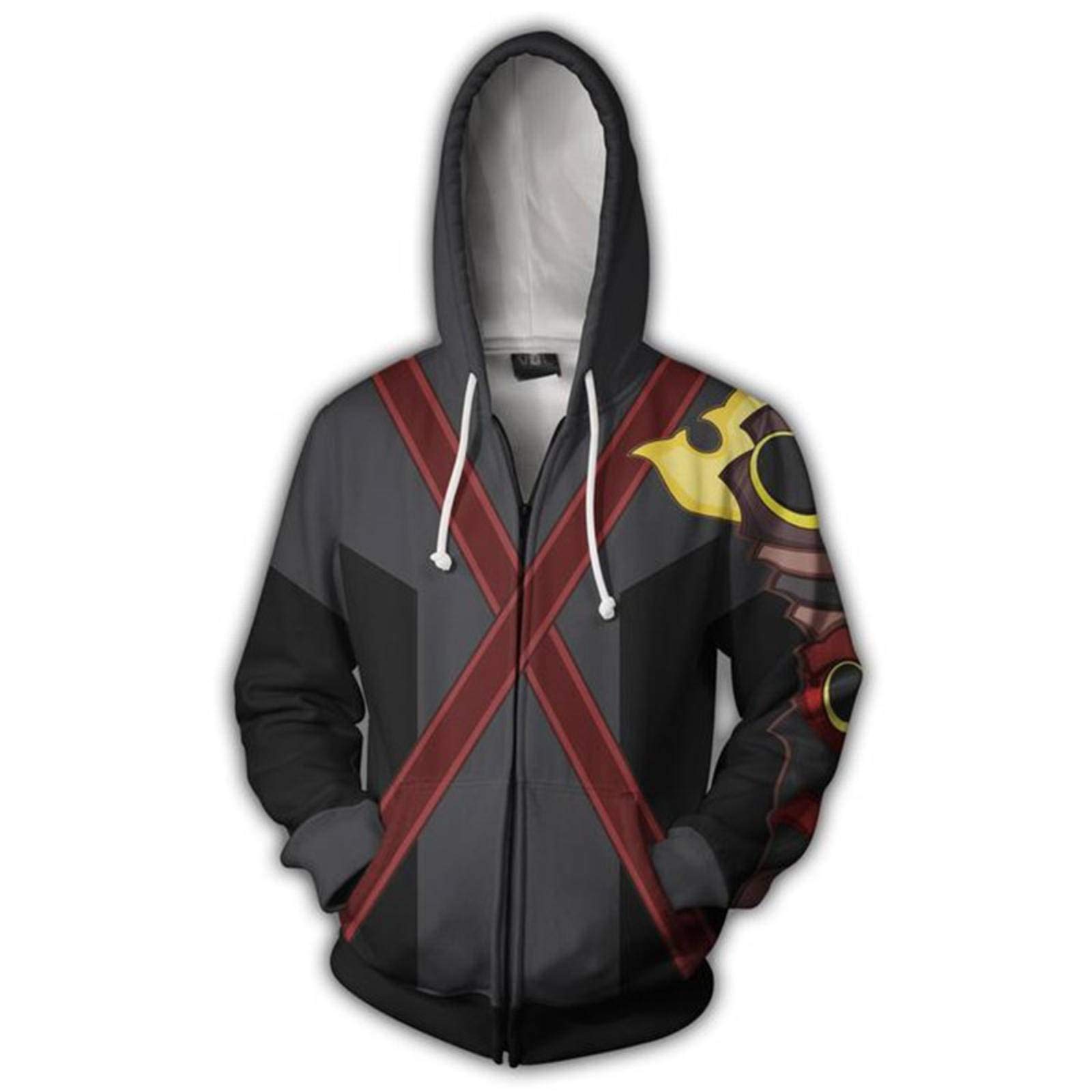 Kingdom Hearts Sola Anime 3D Sweatshirt Anime Peripheral Zipper Jacket Pullover Hoodie
