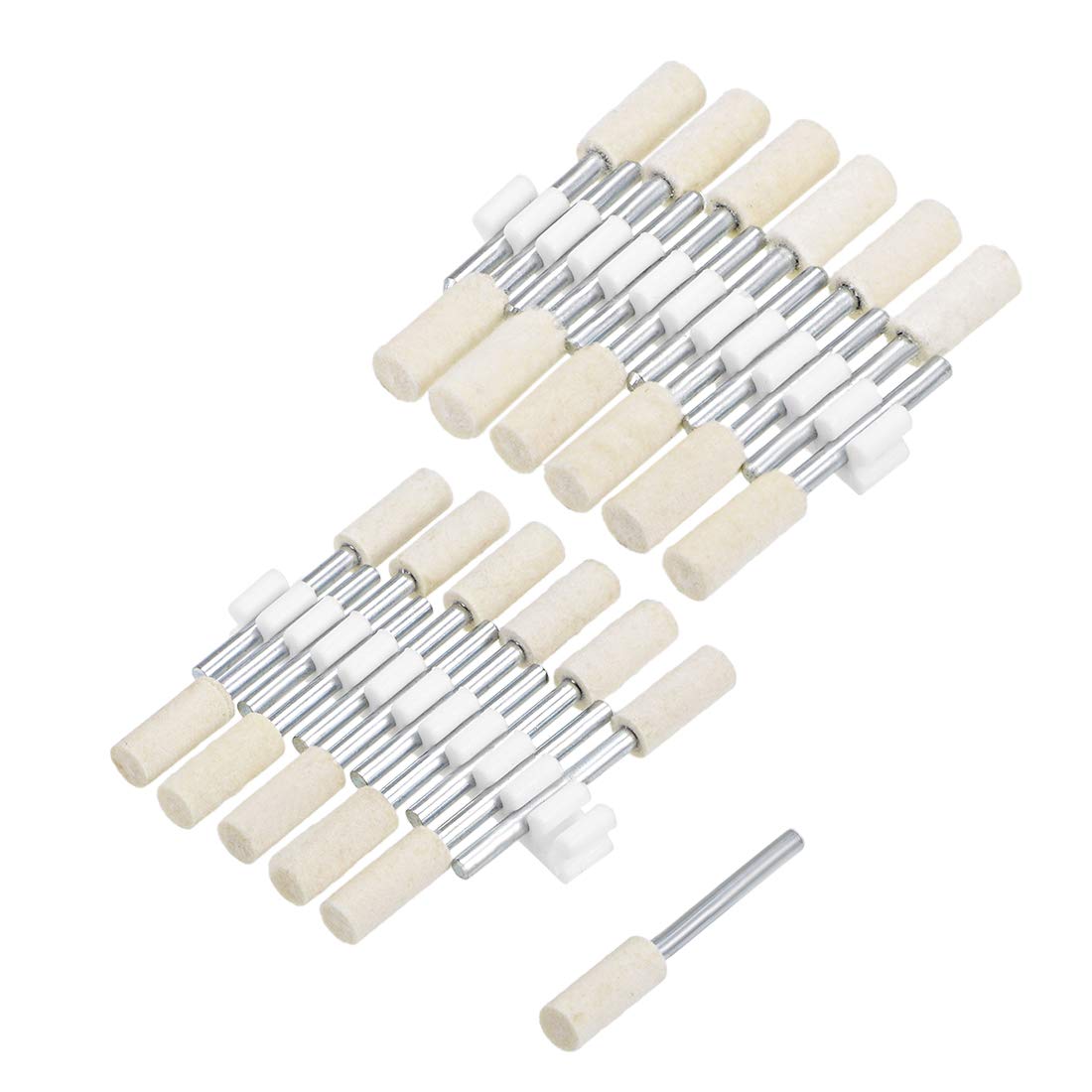 Wool Felt Polishing Bits - Buffing Wheels -20 Wool Felt Polishing Bits - Buffing Wheels -20