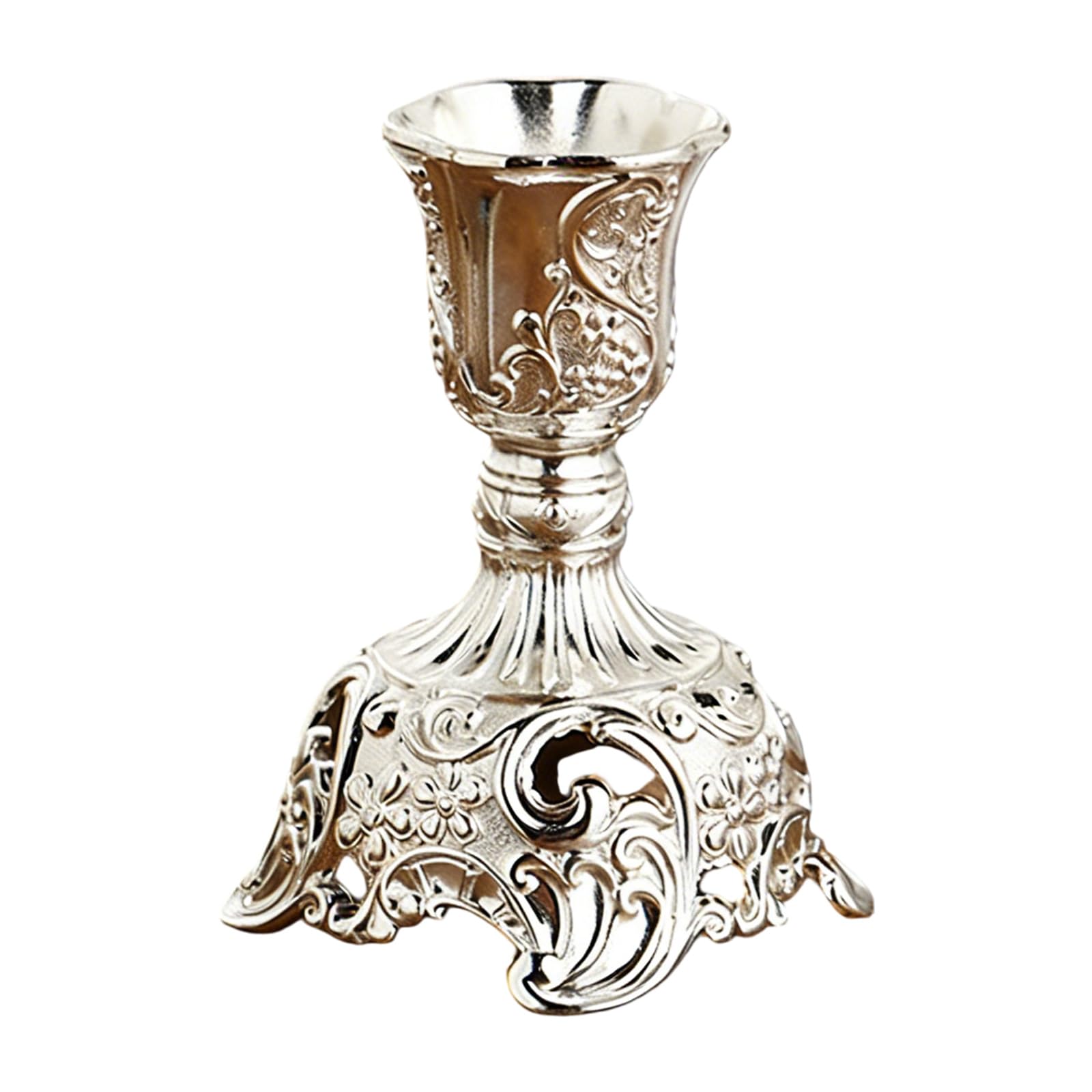 Delicate Alloy Candlestick Stand Ornate Floral Design Living Room Decor Elegant European Styles Holders Home Decors and Dinner Table