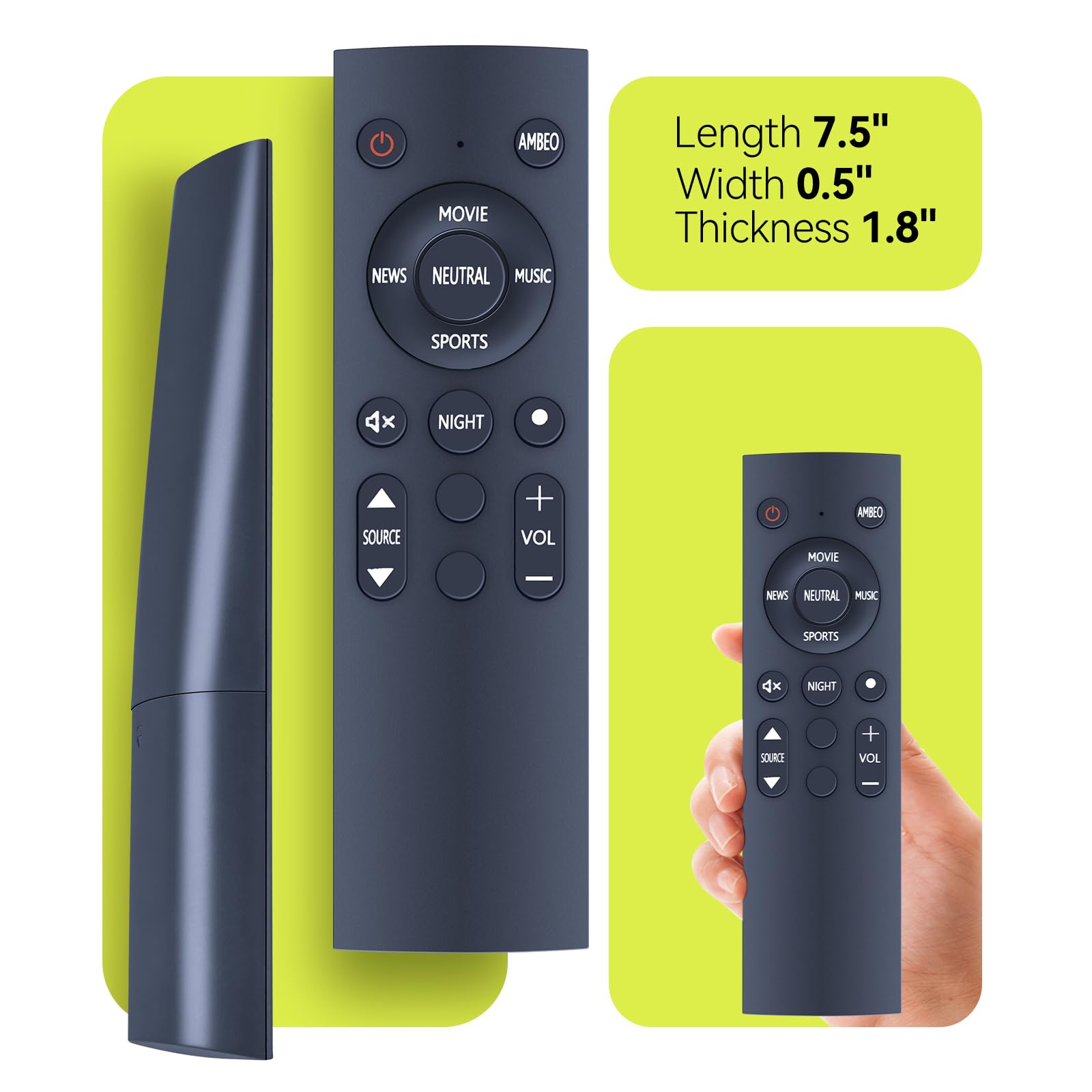 Telecomando di ricambio per Sennheiser AMBEO Soundbar Plus SB02M
