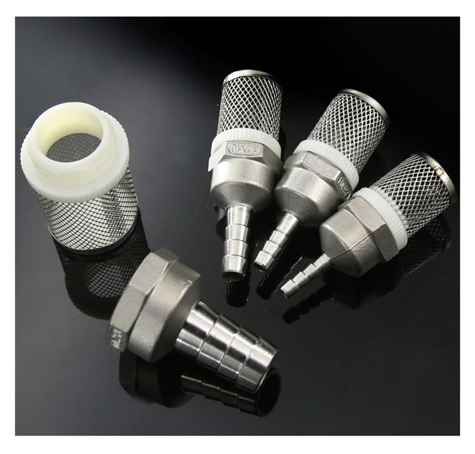 Filtro de Agua, Filtro de tubería, 1 Pieza de Tubo de riego de jardín, Bomba de Lavado de Autos, Filtro de Acero Inoxidable, Filtro de Agua de Malla de Red(Size:13MM)(10MM)