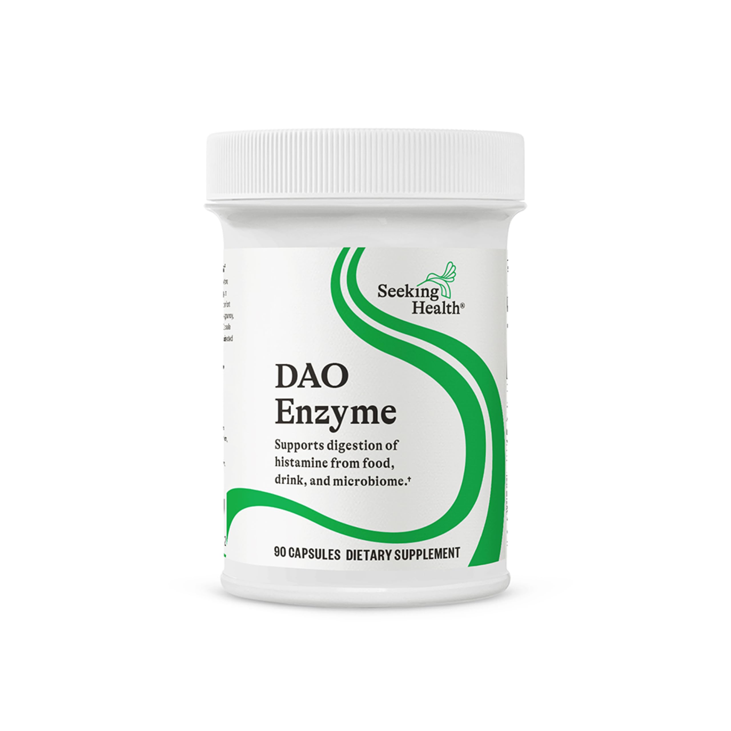 Seeking Health DAO Enzyme - Formerly Histamine Digest, DAO Enzyme Supplement for Histamine Food Intolerance, Supports Digestive Health, Upset Stomach, Vegetarian (90 Capsules)
