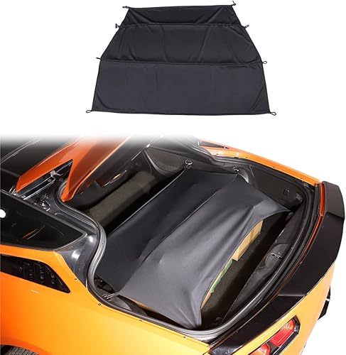 Cubierta de carga para maletero de automóvil compatible con Chevrolet Corvette C7 2014-2019, protección retráctil de seguridad para maletero,