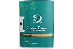 Natural Face Oil Absorbing Blotting Tissues - Perfect for Oily Skin and Beauty Makeovers