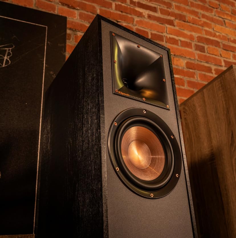 Image of Klipsch Reference 5.1 Home Theater Speaker Bundle with R-610F Floorstanding Speakers, R-52C Center, R-12SW Subwoofer, R-41M Bookshelf Speakers and Denon AVR-S670H 8K Receiver