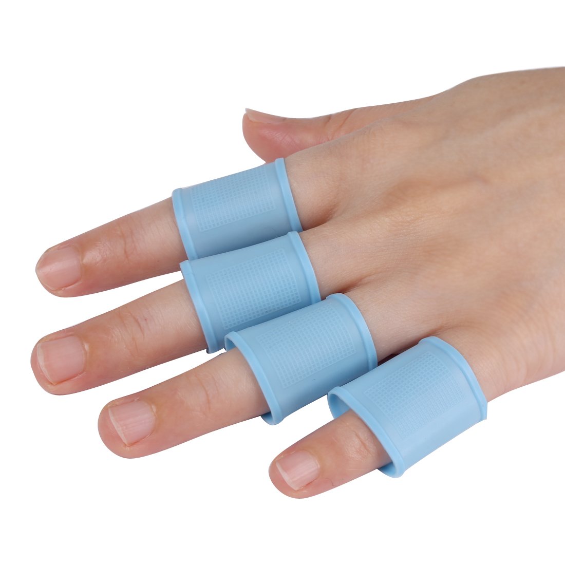Amazon | Andux ゴルフ 指サポーター 指保護 ライトブルー 8個/セット