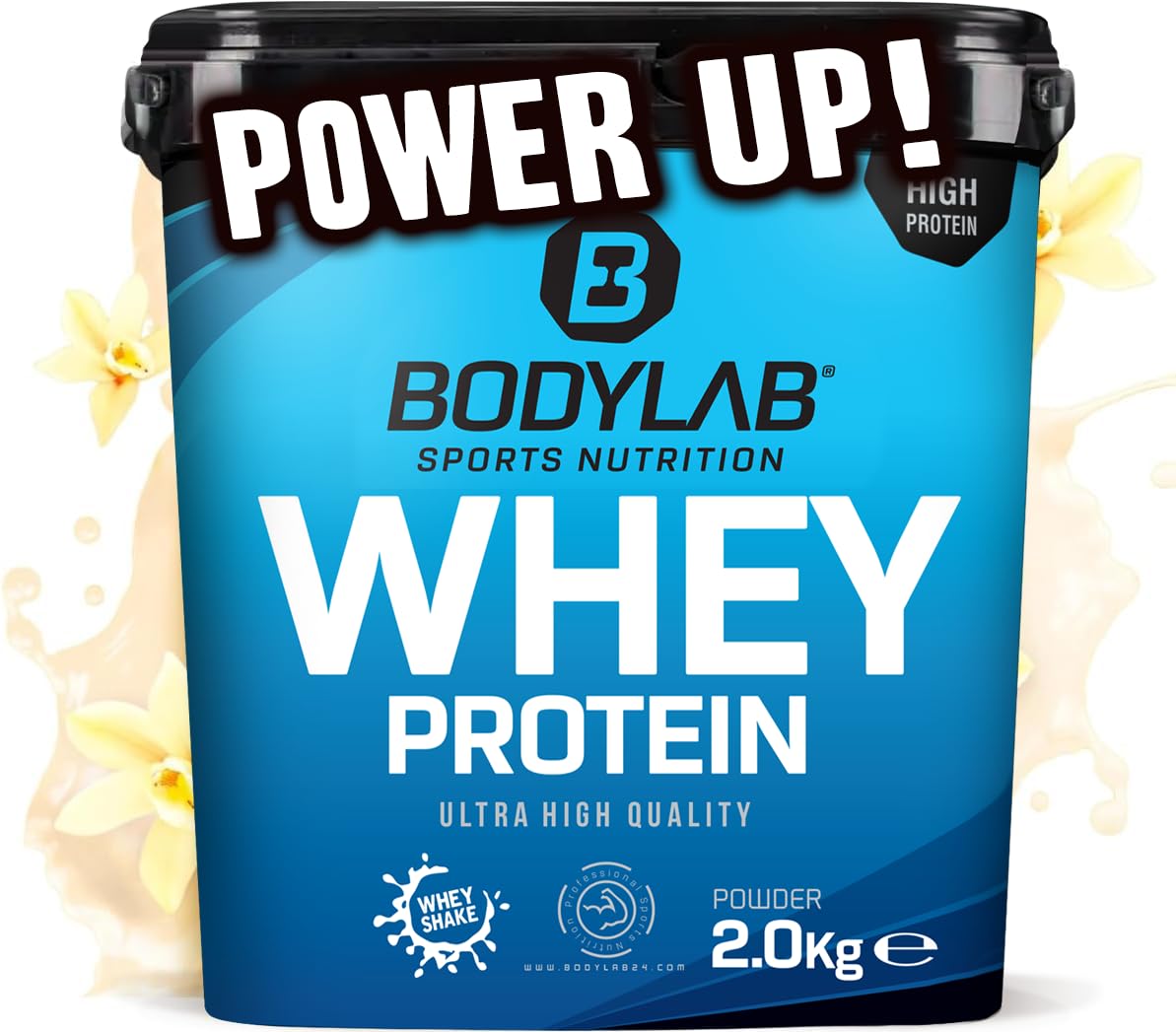 Bodylab24 Whey Protein Pulver, Vanille, 2kg