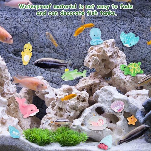 100 Stück Mini Tierfiguren Harz Spielzeug Set Ornamente Ente Löwe Elefant Elch Dinosaurier Miniatur Figuren Landschaft Aquarium Geschenk Geburtstag Tortendeko für Jungen Mädchen Party Mitgebsel