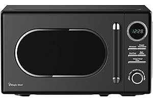 Magic Chef 0.7 Cubic Feet Classic Retro Touch Microwave