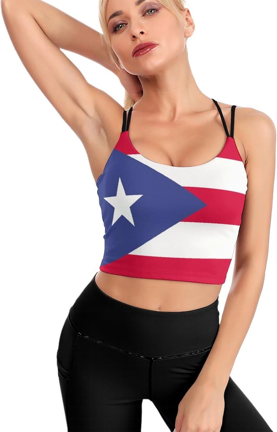 Womens Saint Vincent And The Grenadines Flag Sleeveless Workout Tops for Athletic Tank Top for Running Yoga