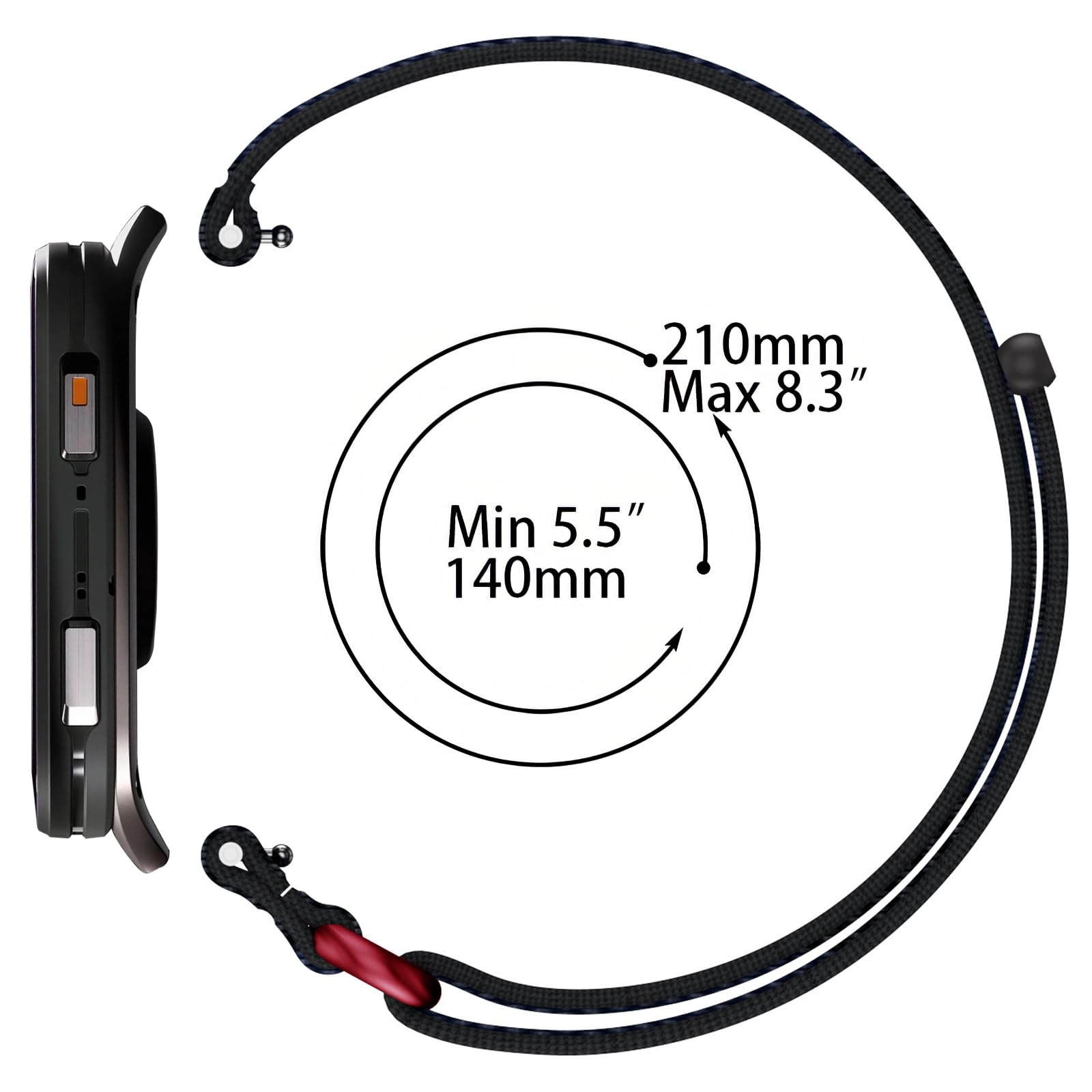 Nylonowy pasek 24 mm kompatybilny z bransoletką Garmin Venu X1 Sport dla mężczyzn i kobiet