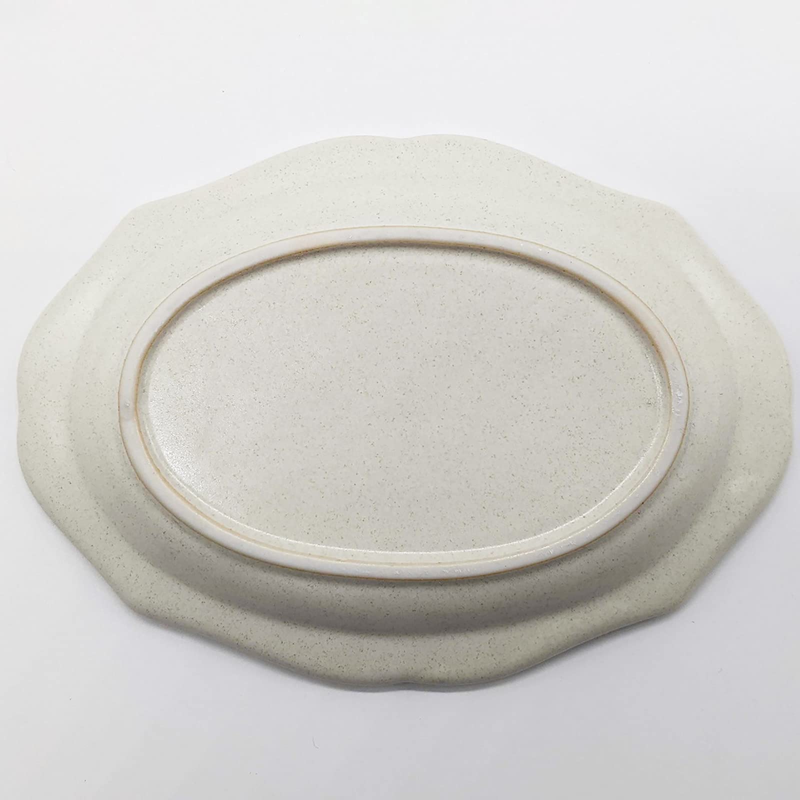 Amazon.co.jp: うつわ魯庵 美濃焼 「 cadre 」 楕円 オーバル 皿