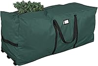 Vista 1 de ProPik Bolsa de Almacenamiento Rodante para Árbol de Navidad, Se Adapta a Árboles Desmontados de hasta 9 Pies de Altura, 28" A x 16.5" An x 60" L