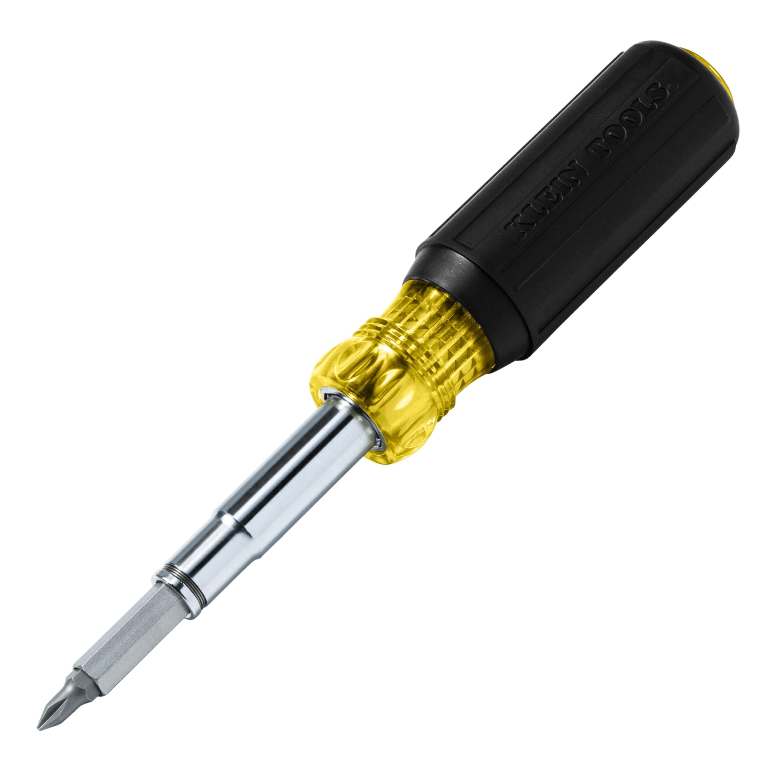 Klein Tools 32500MAG | Cacciavite magnetico multi-bit 11-in-1 con chiavi a bussola | Impugnatura Comfort Grip | Magneti ad alta tenuta | Acciaio temprato