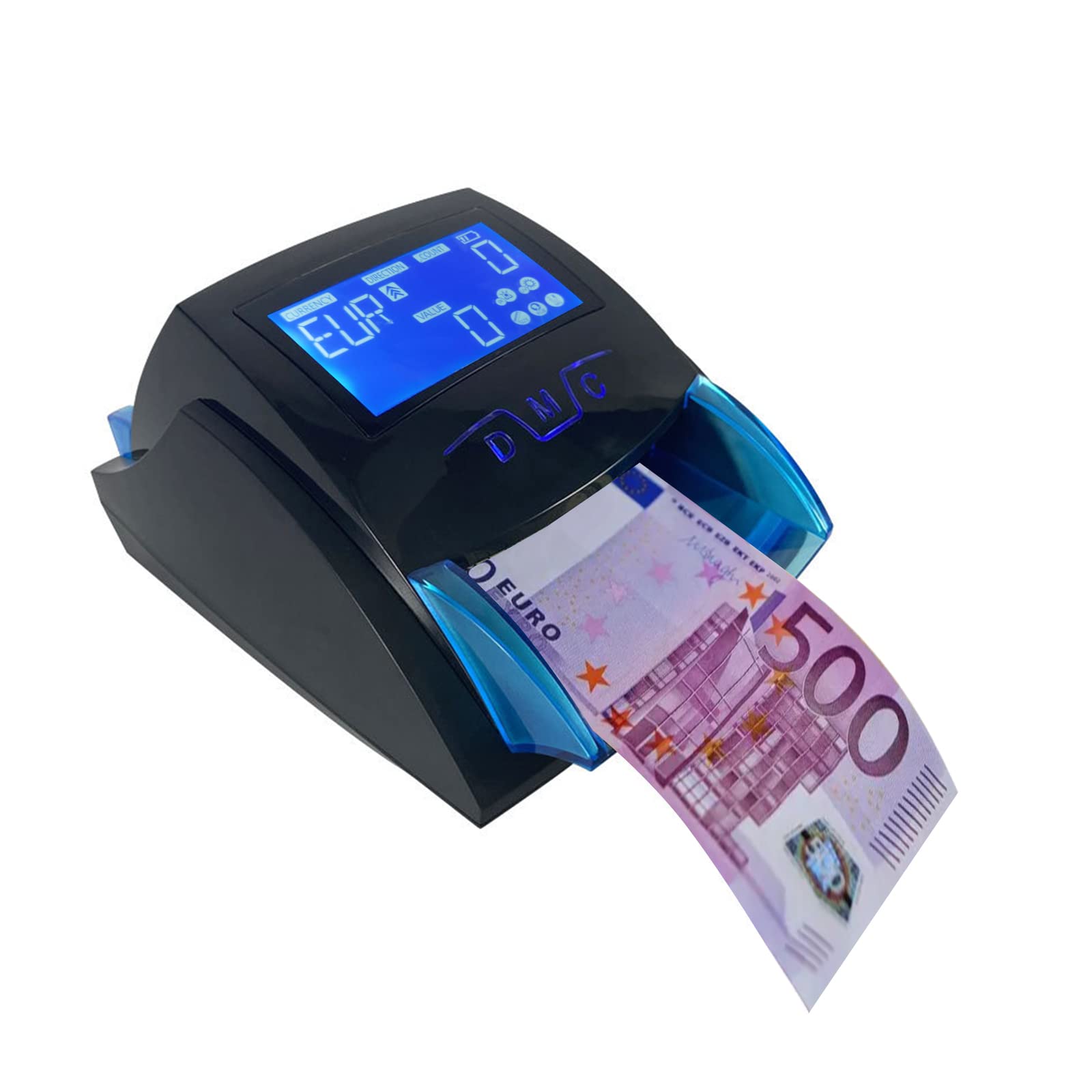 520B Mini Handy Banconote UV/MG Rilevatore di banconote false in euro Rilevatore di banconote per USD/EUR Rilevatore di contanti Dinero con batteria