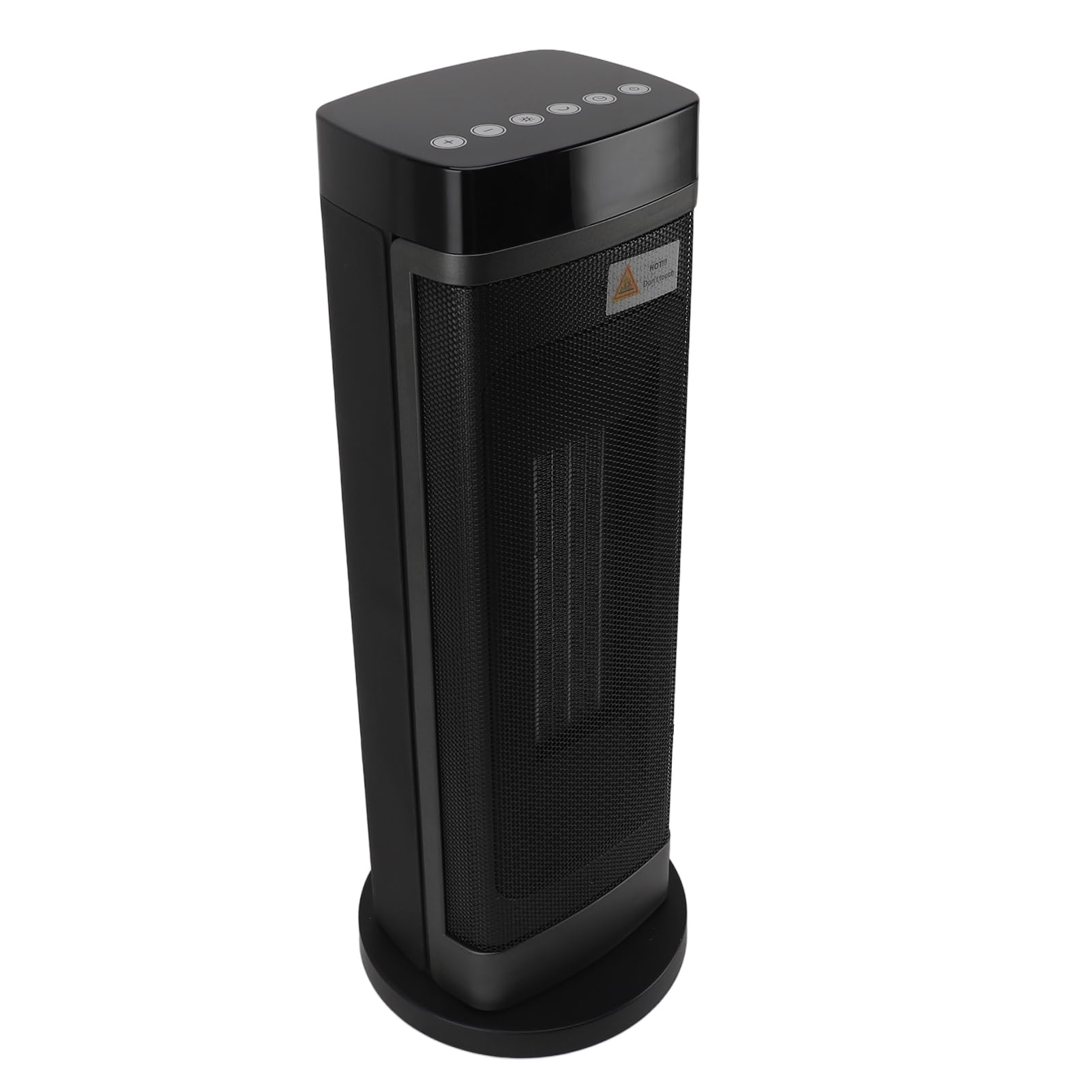 Fdit Calefactor Eléctrico Cerámico 1500W, Torre Oscilante 70° con Control Remoto, Termostato y Temporizador 1-9H, Apagado Automático, para Uso en Interiores Hogar Oficina (Enchufe europeo 220V)