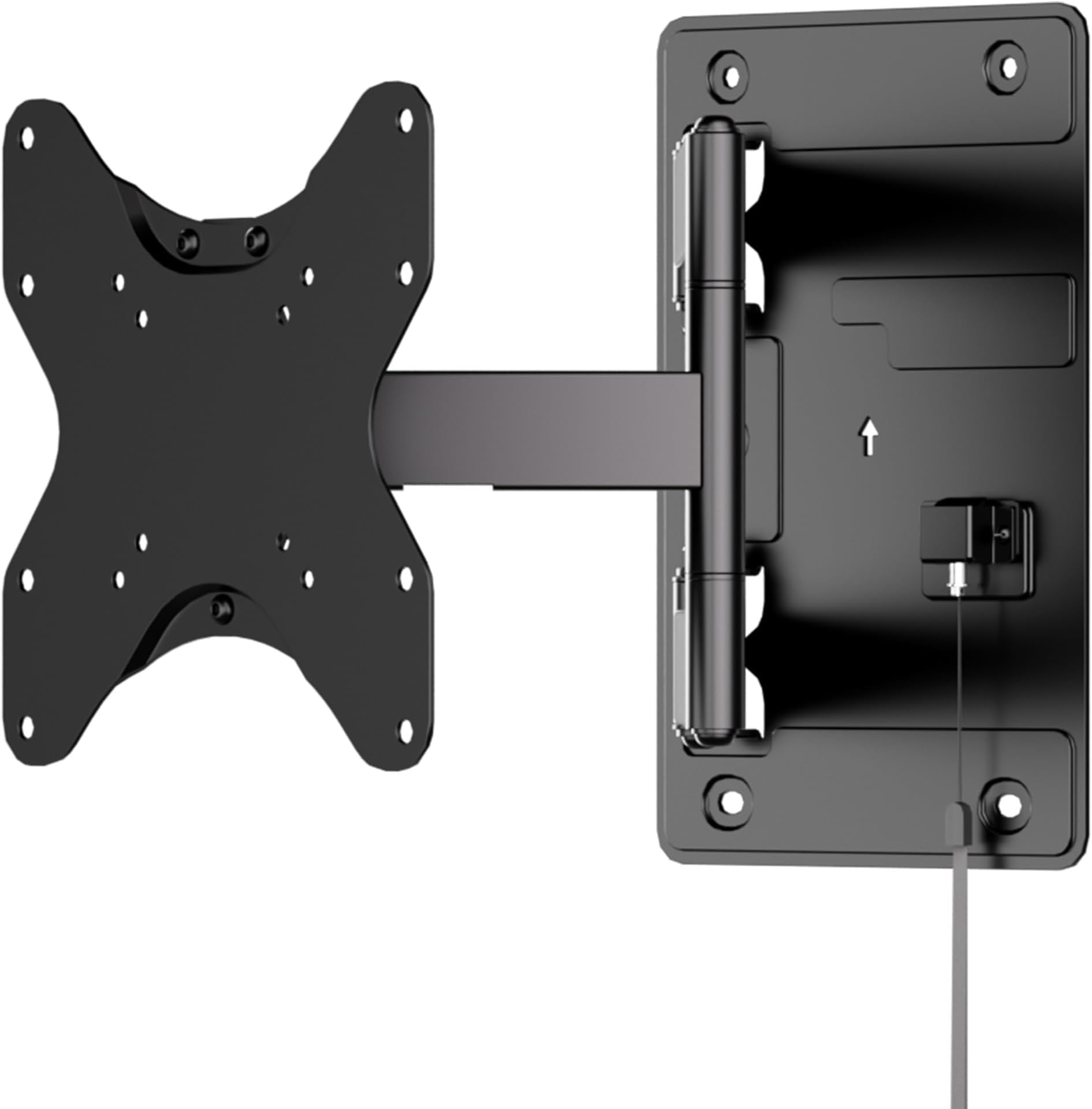 Mount-It! Lockable RV TV Mount 23-43 Inch, Full Motion RV TV Wall Mount for Camper & Travel Trailer, Quick Release Locking Arm RV TV Bracket, VESA 75x75-200x200, 77 lb