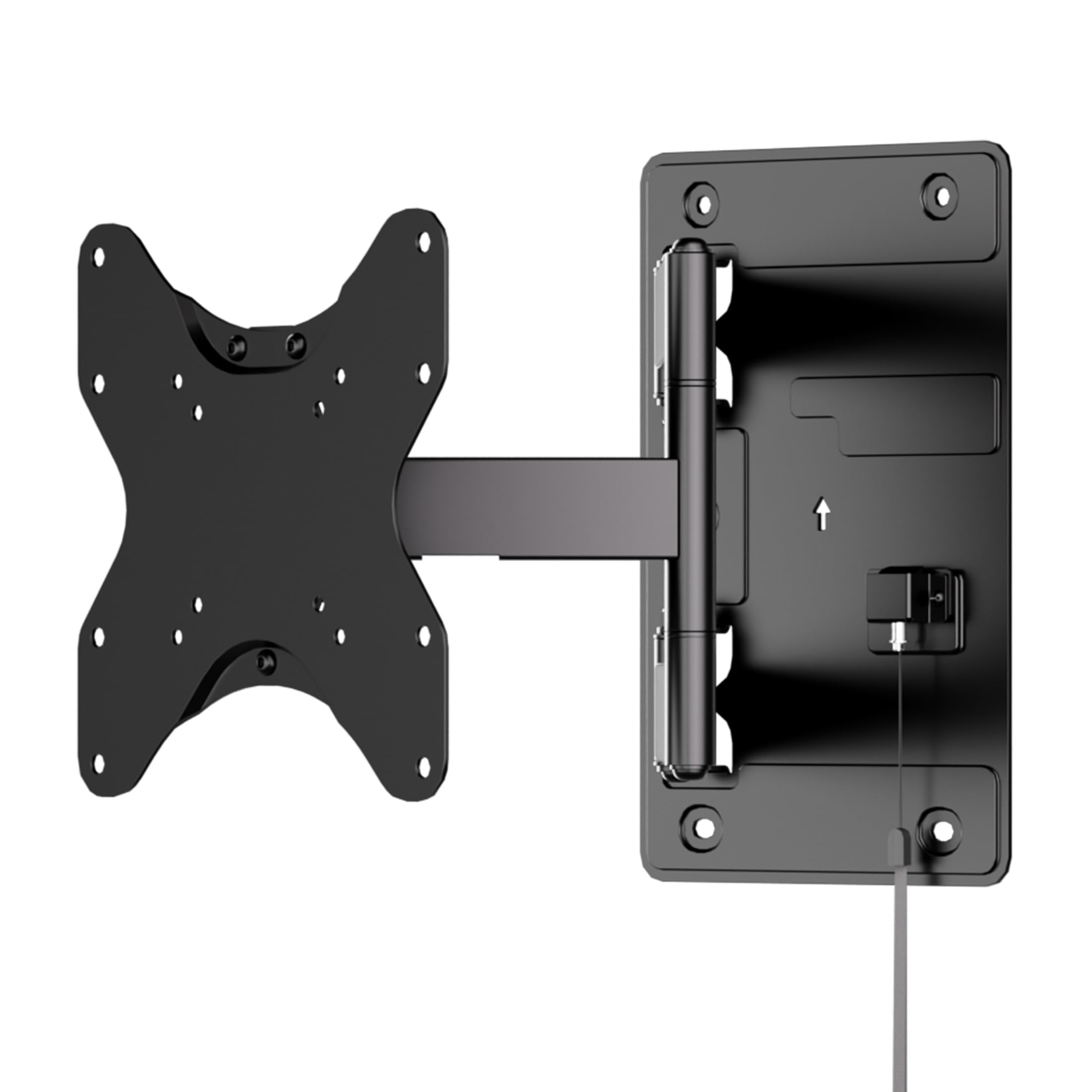 Mount-It! Lockable RV TV Wall Mount with Quick Release, Full Motion Flat Screen Bracket for Campers, Travel Trailers, RVs, Motorhomes and Marine Boats, Fits Most 23-43" VESA 100, 200, 77 Lbs Capacity