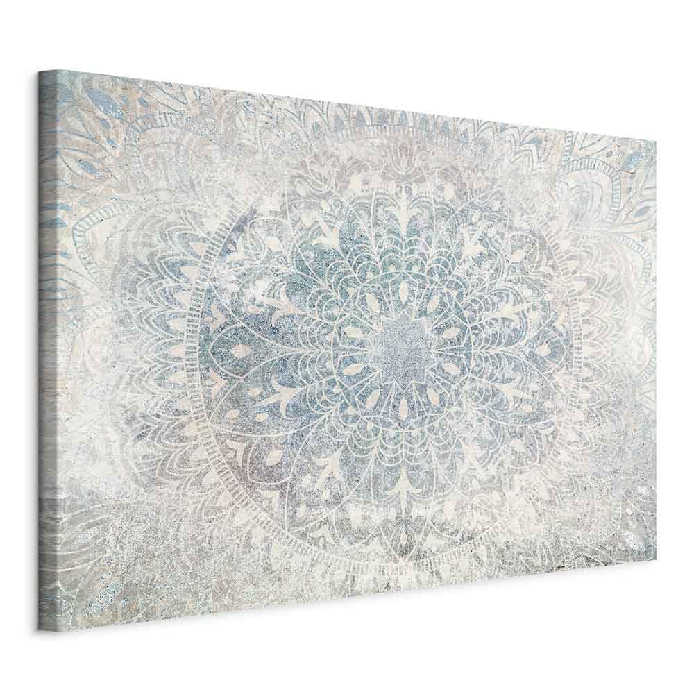 murando Cuadro en Lienzo Mandalas 120x80 cm Vlies Impresión de 1 Pieza Material Tejido no Tejido Impresión Artística Imagen Gráfica Decoracion de Pared Orient Zen Spa Abstracto azul f-C-10043-b-a