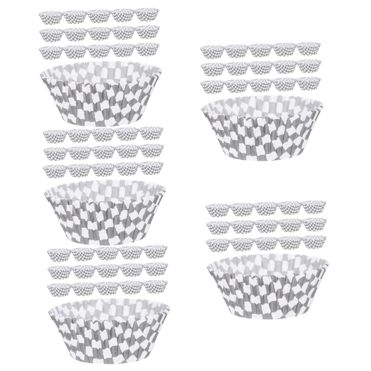 Alipis 5 Sätze Muffinförmchen Papiertassen Für Cupcakes Kleine Kuchen Schokoladen Und Leckereien Ölbeständige Backunterlagen Design Für Bäckerei Und Zuhause 200 Stück * 5