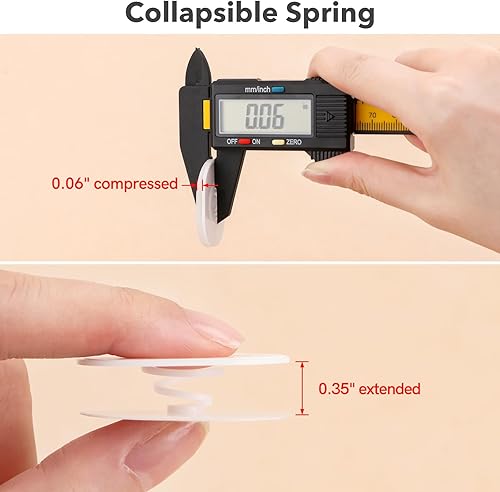 Miniatura 6 de Briartw 150 piezas de mini acción tambaleantes  Muelles autoadhesivos para hacer tarjetas, álbumes de recortes y proyectos de bricolaje  Añade