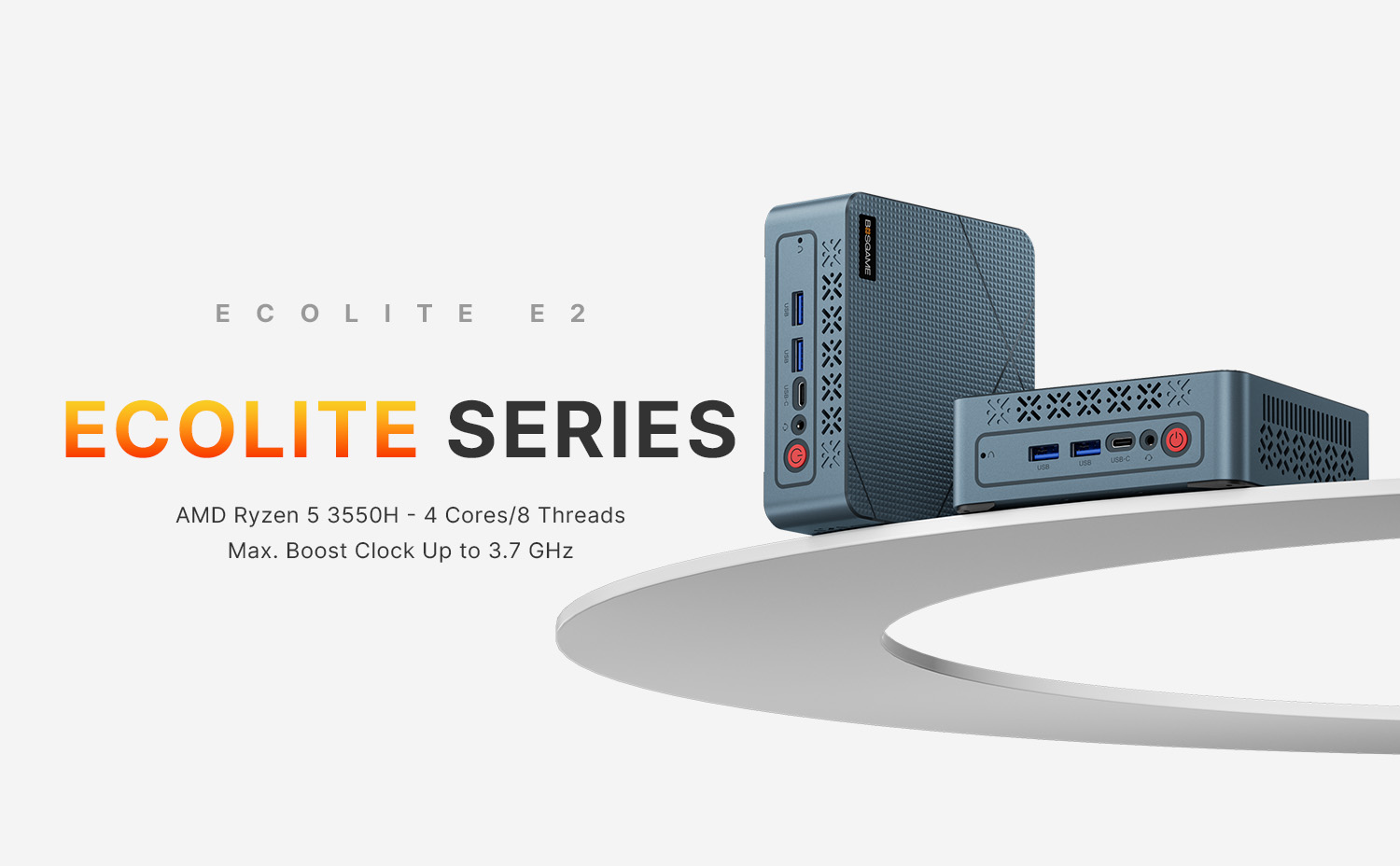 Mini PC BOSGAME E2 Windows 11 Pro AMD Ryzen 5 3550H 16GB DDR4 RAM