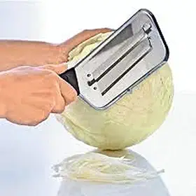 Faca De Cozinha Para Repolho, Fatiador, Picador, Triturador, Cortador Chucrute, Ralador Salada Repolho (Preto)