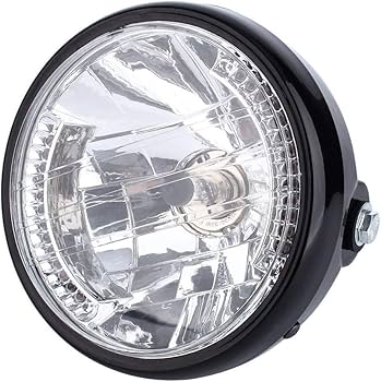 12V / 24V Motorfiets LED-koplamp Ronde Retro Richtingaanwijzerlamp 7 Inch Koplamp Vervanging Voor