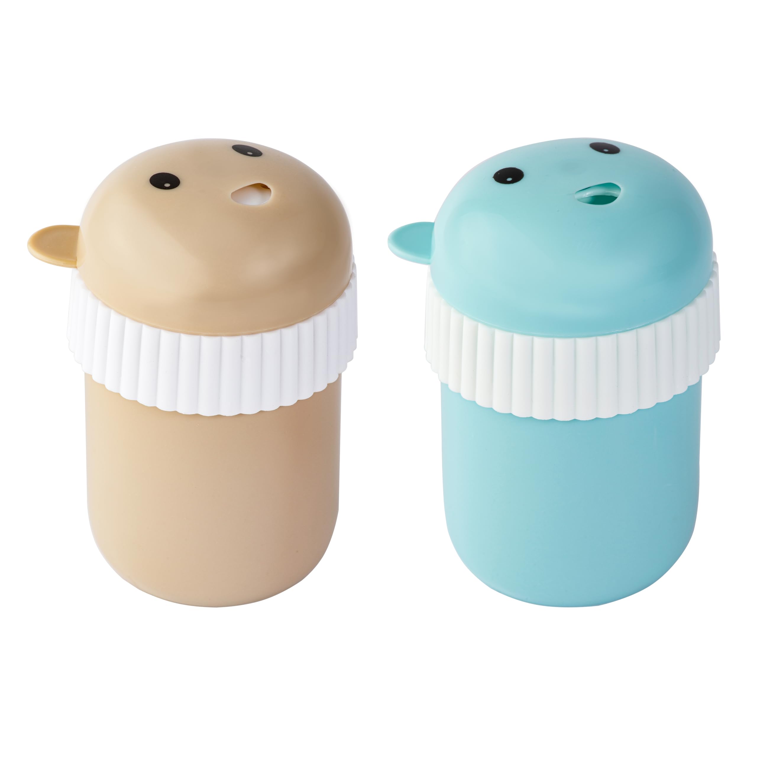 GWOZI Toothpick Holder - Plastic Toothpick Bottle for Kitchen - Funny Toothpick Dispenser for Home - Portable Tooth Picks Container, Bear Shape, 2 Pcs
