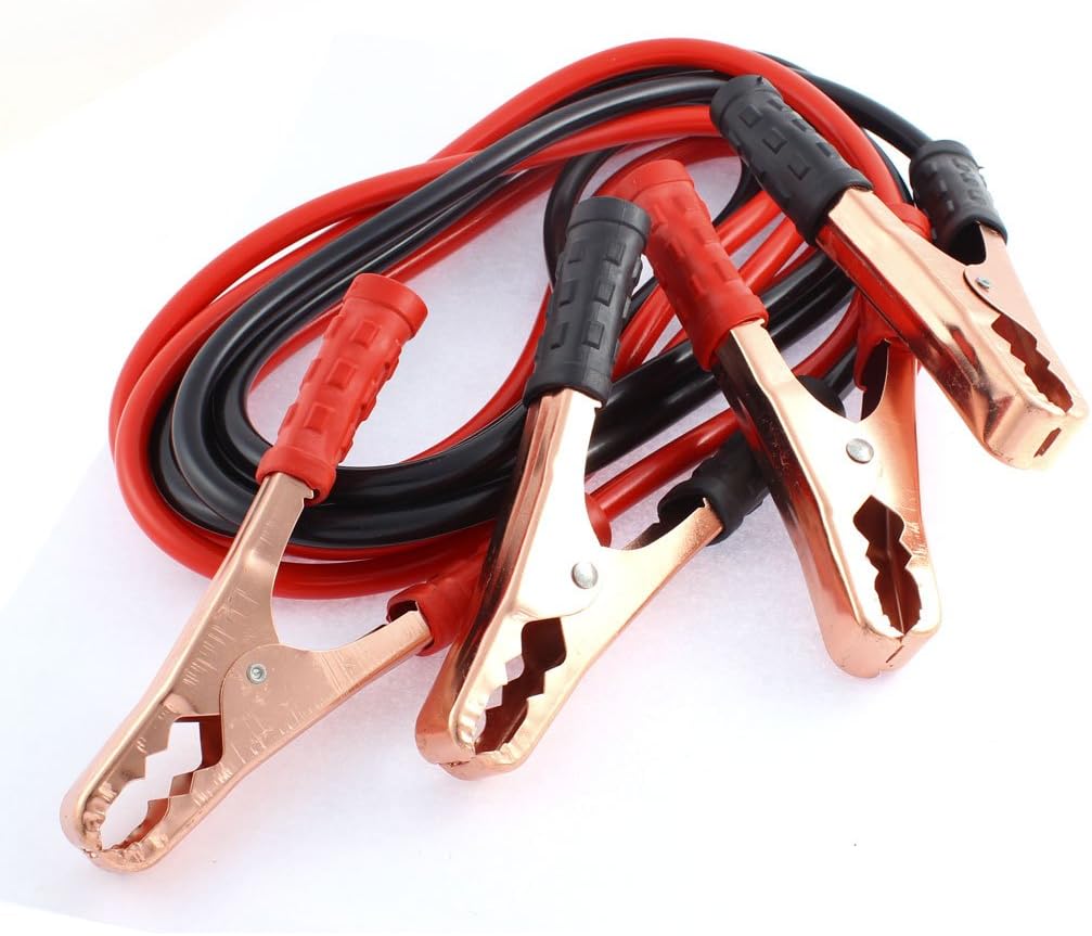 2 Pcs Car Clip Jumper Booster Cable 10Ft 600Amp