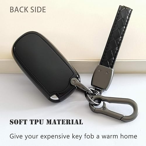 Miniatura 5 de Funda para llavero TANDRIVE compatible con Jeep Compass 2026 2025-2015 Dodge Durango Cherokee Grand Cherokee Renegade Challenger Charger RAM