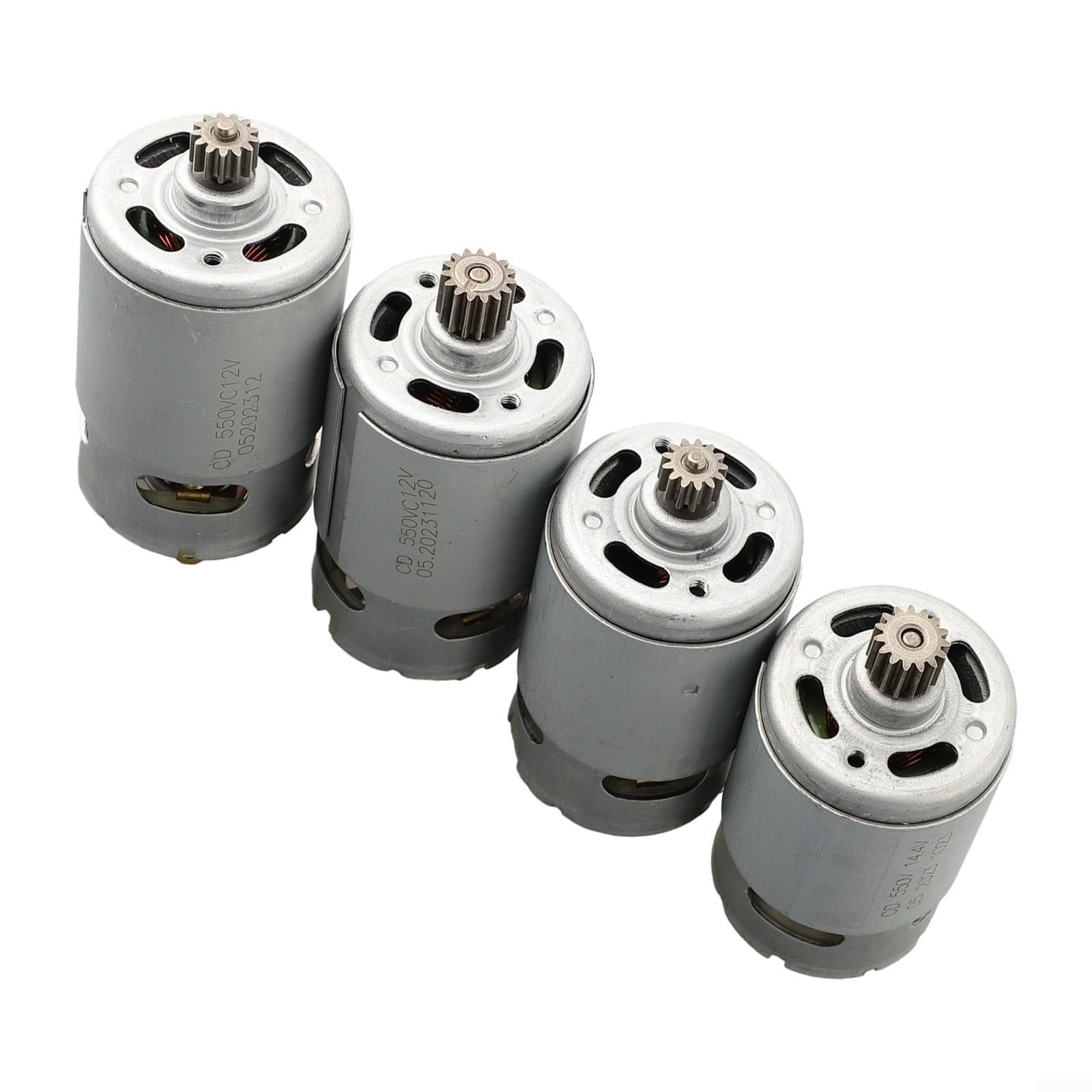 Motore elettrico RS550 con trasmissione a 13 o 15 denti per trapano avvitatore a batteria TSR1080-2-LI e GSR120LI, per 12 V e 14,4 V, costruzione in metallo robusto per fai da te e officina (12 V-15