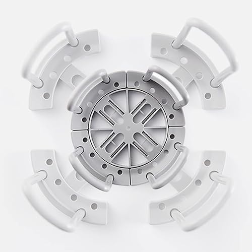 Miniatura 9 de Estante para tazones, soportes ajustables para platos de cena, organizador de platos retráctiles, soporte para platos, organizador de platos con asa