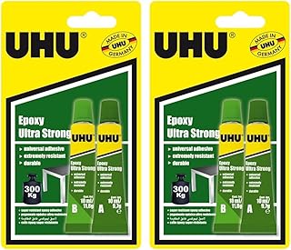 Epoxy Ultra Strong Adhesive, Universal And High Final Strength, 2 Component Epoxy Resin Repair Glue, 2 Tubes X 10 Ml