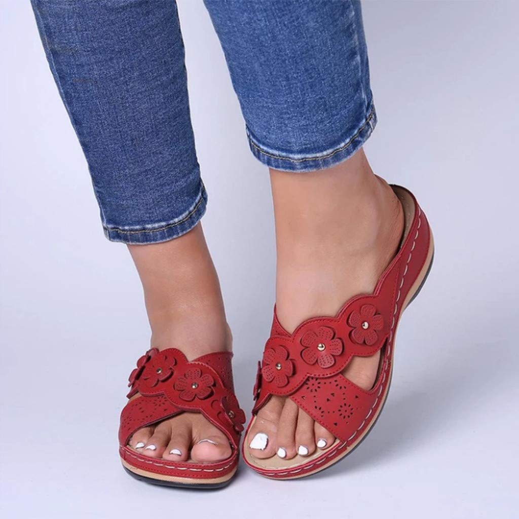 CMF Orthopedic Women Sandals Comfy New Summer Vintage Flowers Platform