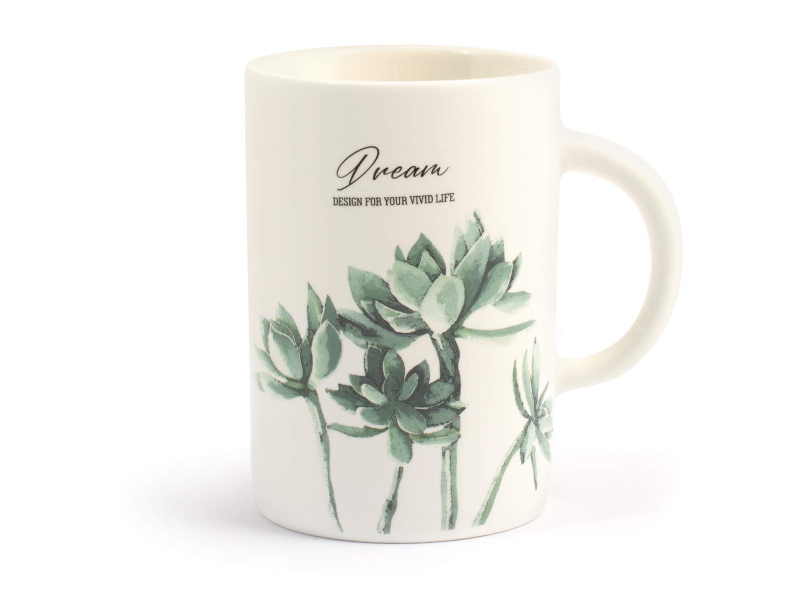 H&H Botanic Set 6 Mug, New Bone China, Decoro Assortito, Cc4