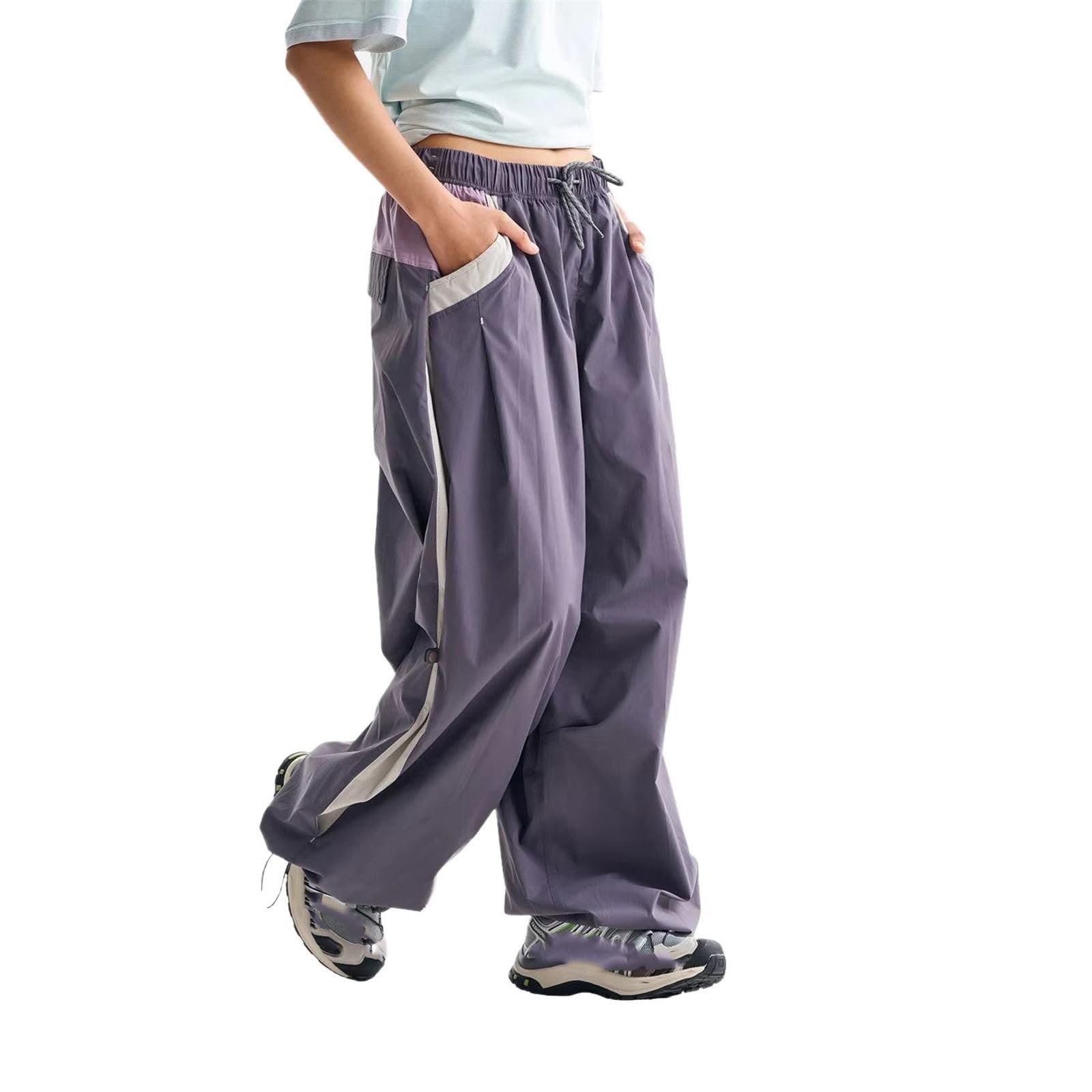Pantalones de Carga callejeros para Hombre, Pantalones de Pista Unisex Holgados para Senderismo Deportivo
