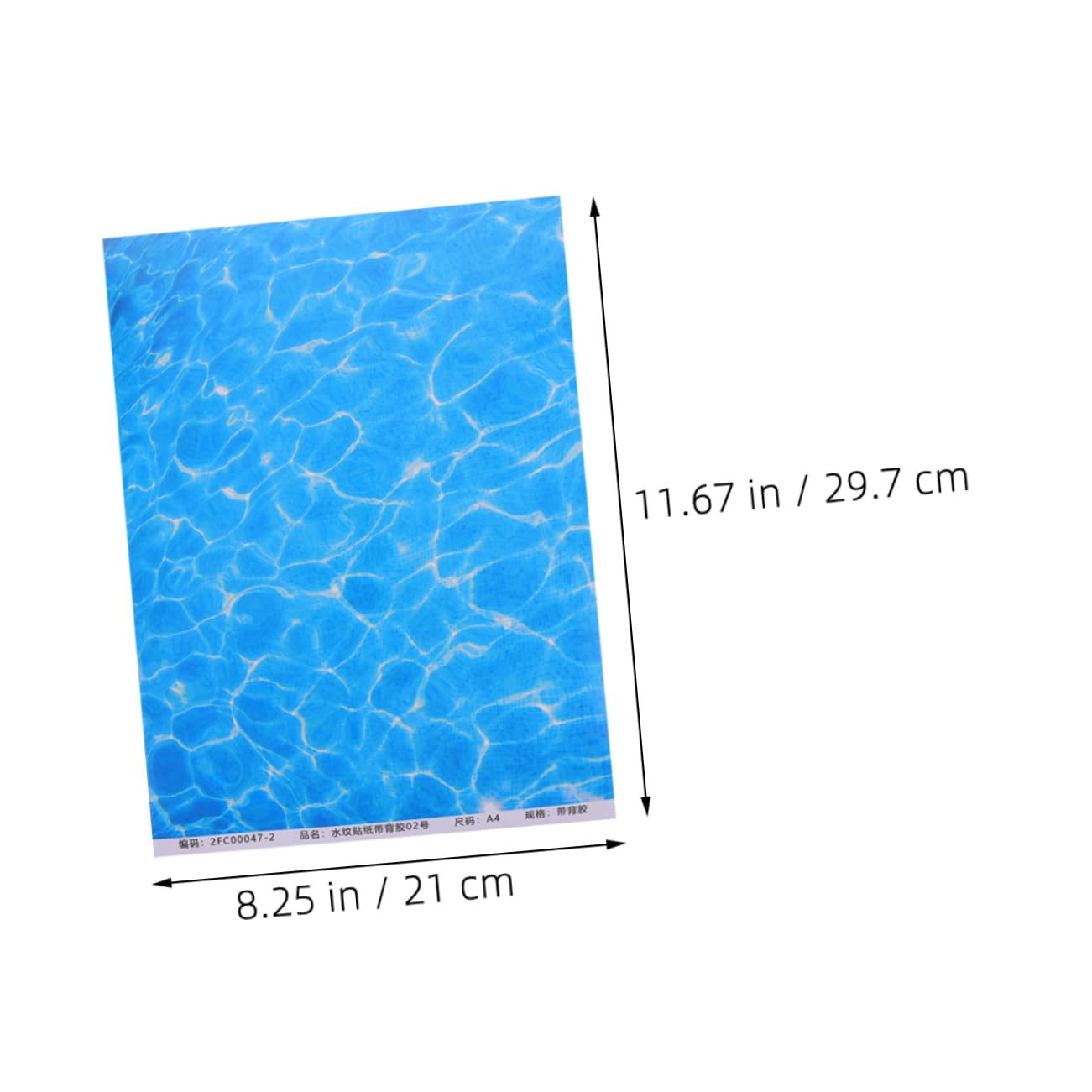 GOOHOCHY 12pcs Ocean Wave Scrapbooking Paper Pad Self Adhesive Sea Theme Stickers for Classroom Office and Party Decorations Vibrant Pearlescent Stream Effect Panels for Smooth Surfaces