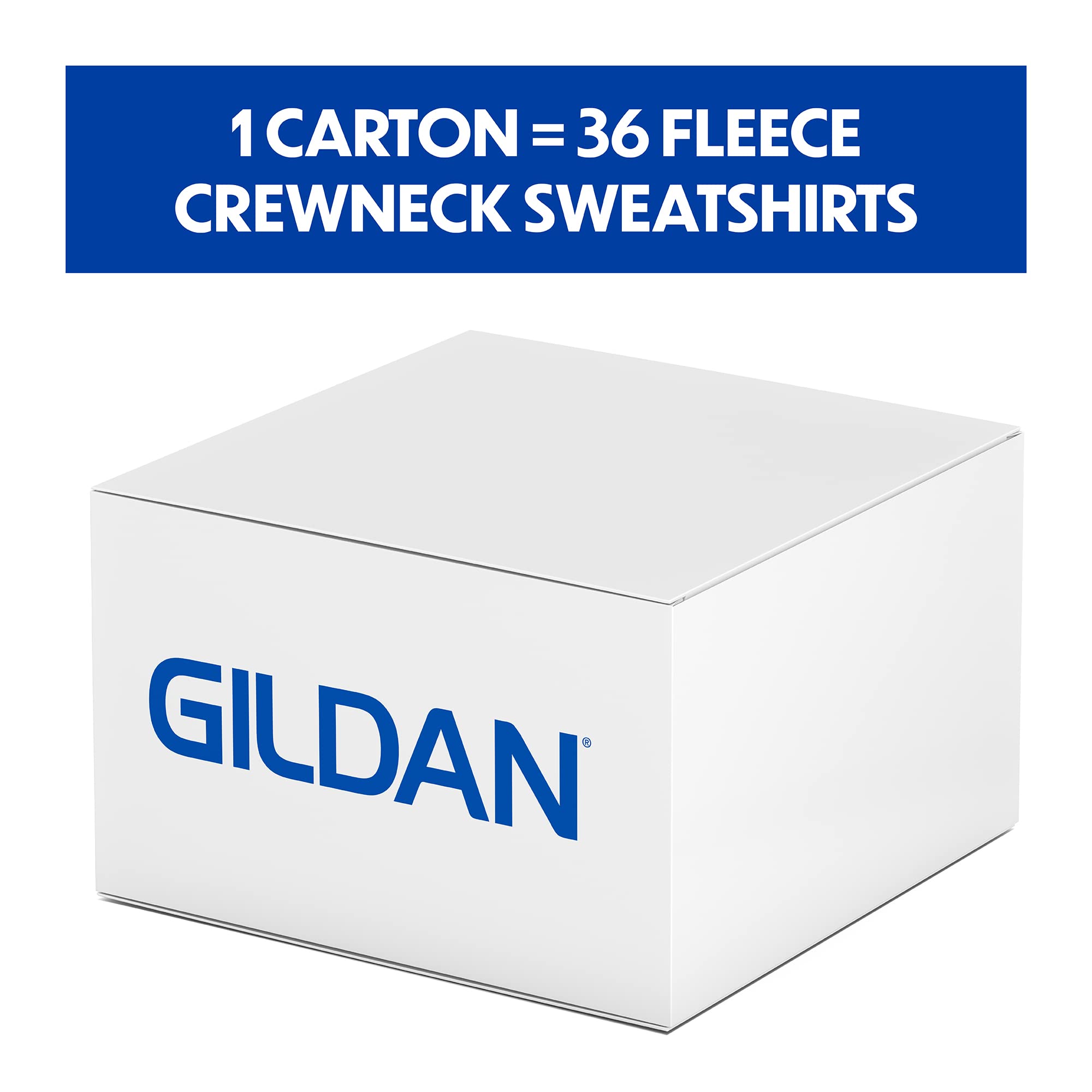 Gildan Men's Fleece Crewneck Sweatshirt 2-Pack - 50% Cotton 50% Polyester, Pullover - View #11